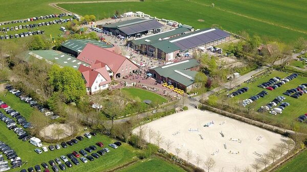 Aerial view of the open day with hall opening 2009