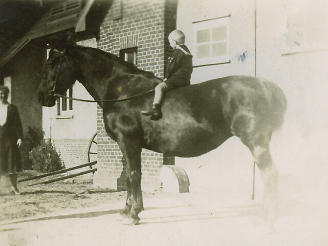 Heino Sosath on a horse in the 1920s
