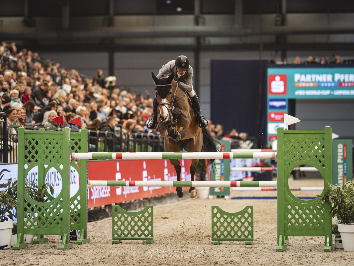 Lady Corlina 4th in the Championat of Leipzig (1.55m) to the