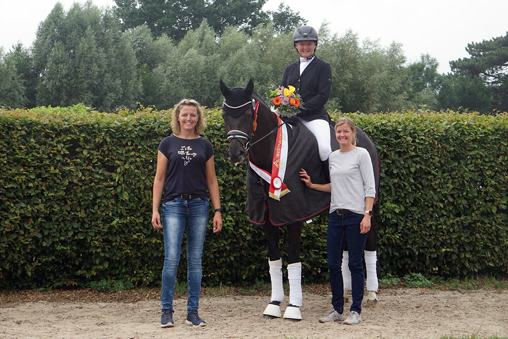 Westfalenchampionesse For Joy von For Dance aus der Dressed in Black von Detroit x Christiano | Züchterin: Andrea Krehenwinkel