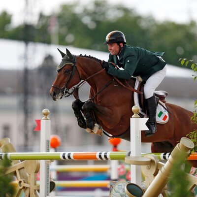 Olympia-Bronze: Cian O\'Connor and Blue Loyd *2000 by Landor S out of Suzana Du Boulay by Hadj A AA - Fair Play | Breeder: Family Bültmann, Warstein (Germany)
